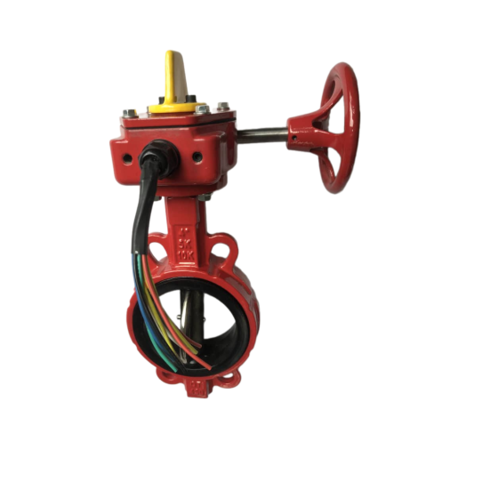 Butterfly valve with supervisory switch