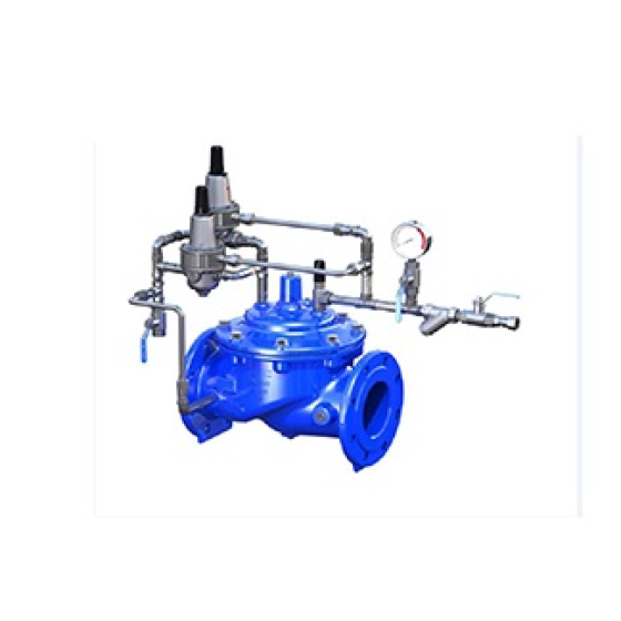 Surge anticipating valve